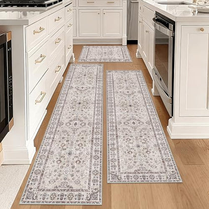 Wshable Runner Rug, Rugs for Hallway 3x10 Beige Carpet - Image 7
