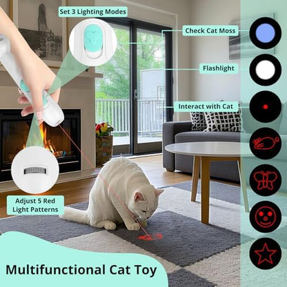 TBTeek Cat Toys Retractable Pole Wand Toy - Image 3