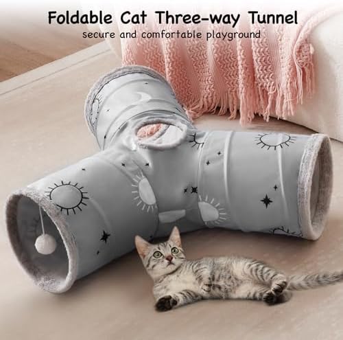 Tempcore Cat Tunnel, 3-Way Collapsible Toy - Image 3