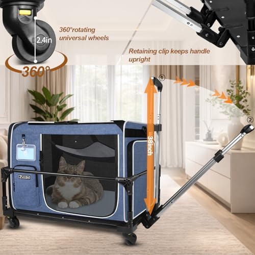 Petskd Side Expandable Extra Large Cat Carrier - Image 3