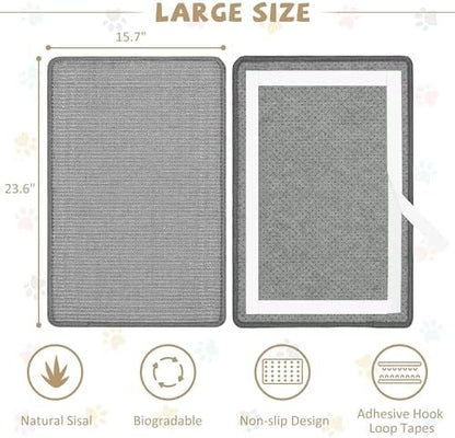 Cat Scratch Furniture Protector Pad Sisal Mat - Image 2