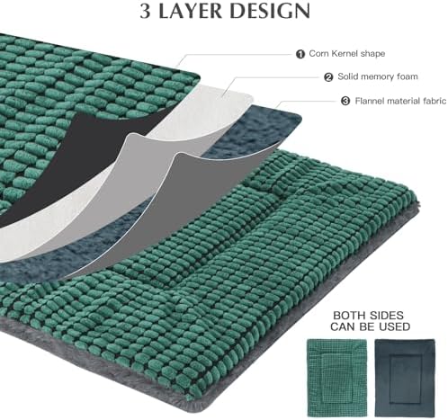 BVAGSS Reversible Dog Crate Pad, Memory Foam Pet Bed Mat, Soft Warm Machine - Image 3
