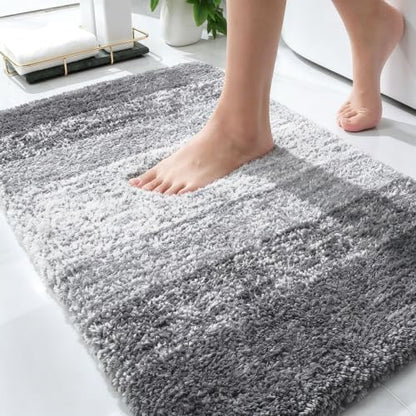 OLANLY Small Bathroom Rugs 24x16, Extra Soft Absorbent Microfiber Bath Rugs by OLANLY