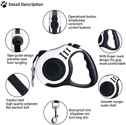 Retractable Dog Leash 10ft, Tangle-Free Expandable Leash - Image 4