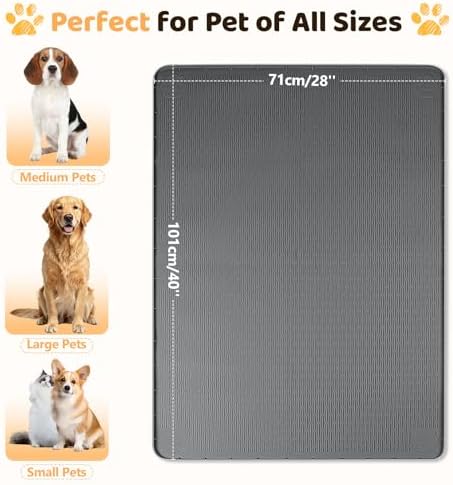 Silicone Dog Bed Mat 40"x 28" Crate Mat - Image 4