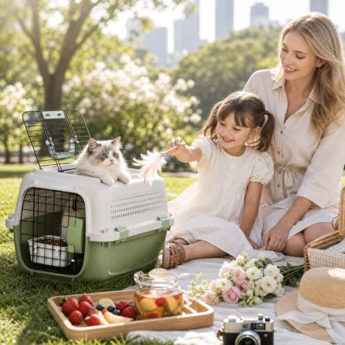 22.5" Hard Shell Cat Carrier, Pet Carrier - Image 3