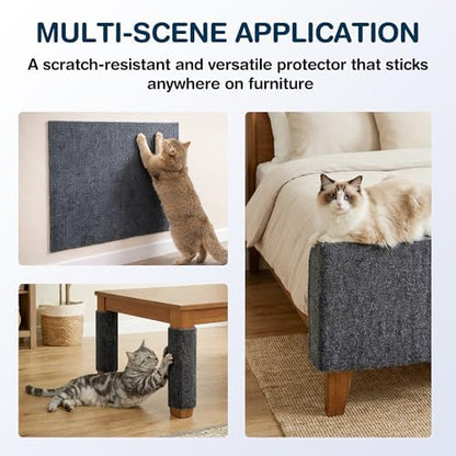 157.5" x 15.8" Cat Scratch Furniture Protector, Self-Adhesive Couch Protector - Image 4