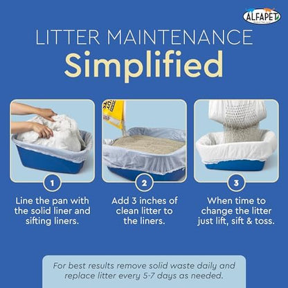 Alfapet Sifting Cat Litter Box Liners - Image 6