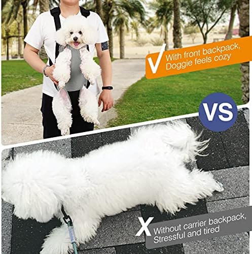 Pawaboo Pet Carrier Backpack, Adjustable Pet Front Cat Dog Carrier Backpack - Image 6