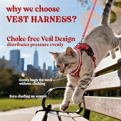rabbitgoo Cat Harness and Leash Set, Escape Proof Vest - Image 3