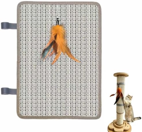 Cat Nail File Scratcher, Sisal Scratch Mat by LCSICY