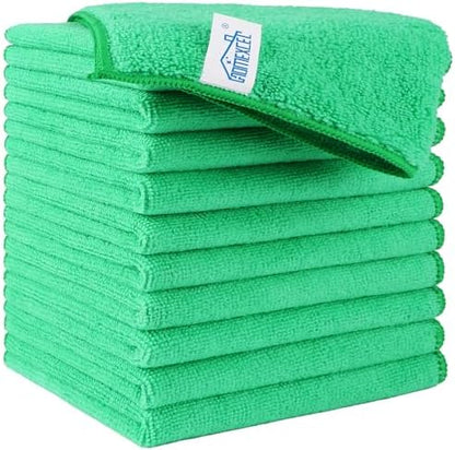HOMEXCEL Green Microfiber Cleaning Cloth, Microfiber Towels by HOMEXCEL