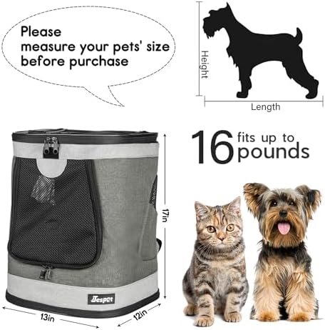 Jespet Soft Pet Carrier Outdoor Backpack - Image 3