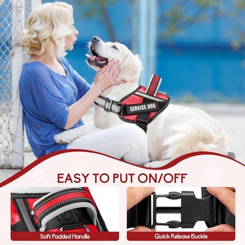 Service Dog Vest Harness and Leash Set, Animire in Training Dog Harness - Image 2
