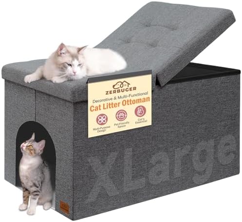 Zerbuger Cat Litter Box Enclosure Furniture by Zerbuger