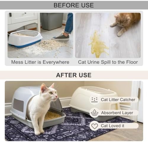 BEAUTYZOO Cat Litter Mat, Waterproof - Image 4