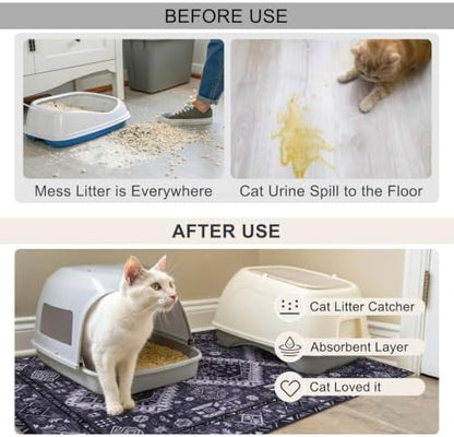 BEAUTYZOO Cat Litter Mat, Waterproof - Image 4