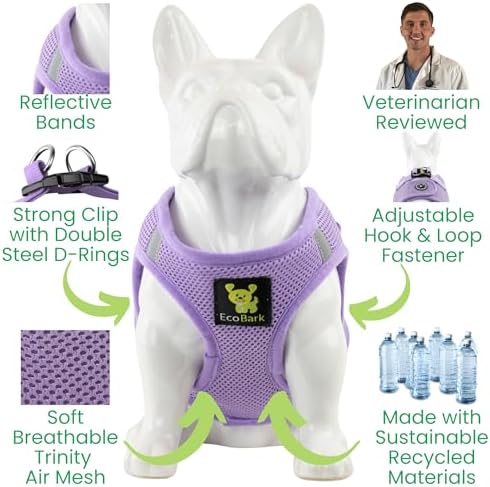 EcoBark Premium Teacup Dog Harness, Mini Step in Vest - Image 6