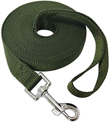Nylon Training Dog Leash for Small Medium Large Dogs, 15ft 20ft 30ft 50ft Long by FancyCorgi