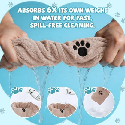 Puomue Microfiber Dog Towels for Drying Dogs, Super Absorbent and Soft Pet - Image 4