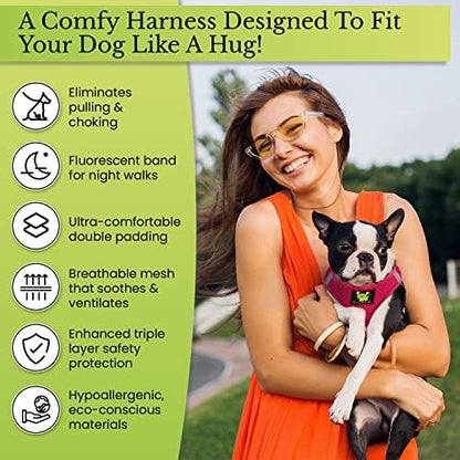 EcoBark Fully Adjustable Double Padded Step in Dog Harness, X Small - Image 3