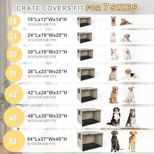 Explore Land Dog Crate Cover, 48 inches, Light Tan - Image 3