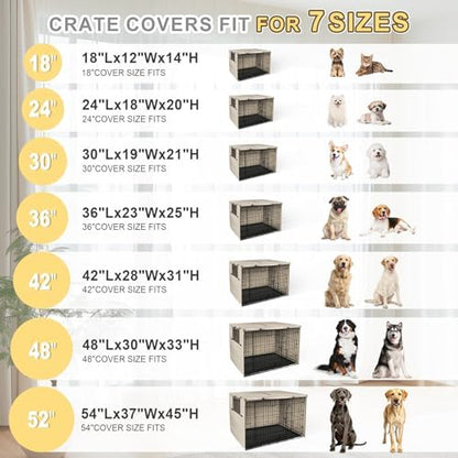 Explore Land Dog Crate Cover, 48 inches, Light Tan - Image 3