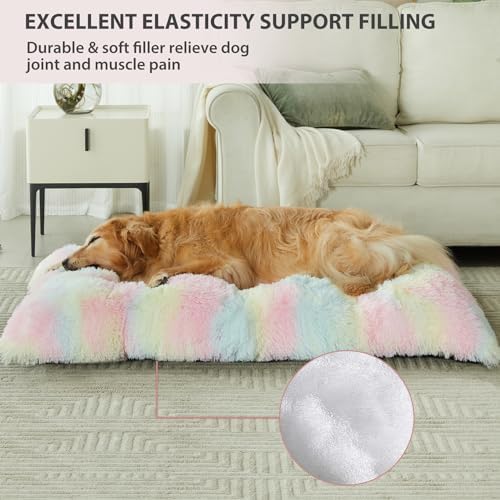BFPETHOME Dog beds for Large Dogs, Plush Crate Bed - Image 2