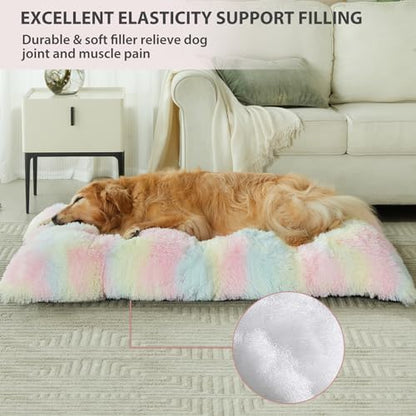 BFPETHOME Dog beds for Large Dogs, Plush Crate Bed - Image 2