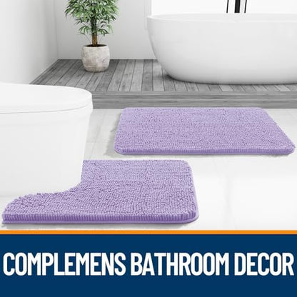 OLANLY Bathroom Runner Rugs 59x20, Extra Soft Absorbent Chenille Bath Rugs - Image 7