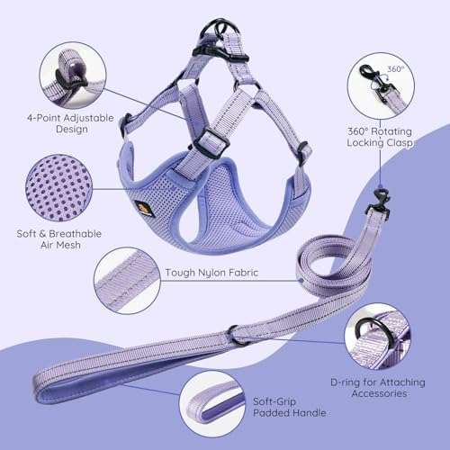 BELLA & PAL Adjustable Step-in Dog Harness, Puppy No-Pull Vest - Image 3