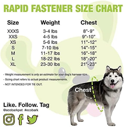 EcoBark Extra Small Dog Harness, Step in Vest, Forest Green, XS Dogs - Image 6