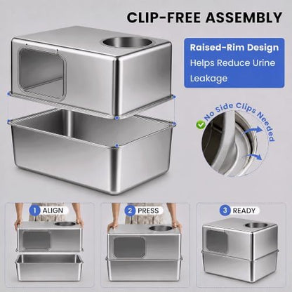 Stainless Steel Litter Box - Image 5