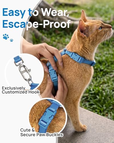 PetThem Adjustable Cat Harness and Leash Set Escape Proof - Image 2