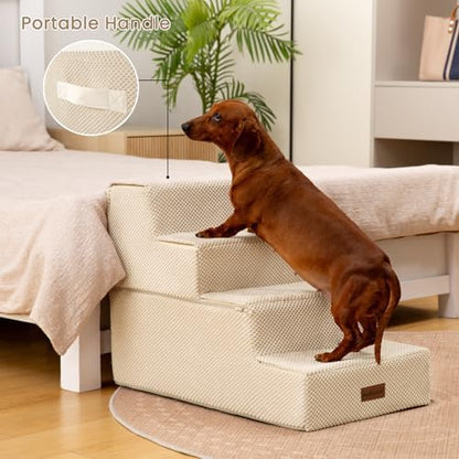 Aodisman Dog Steps for Bed & Couch, 18.5" H 4-Step Pet Stairs for Small Dogs - Image 5