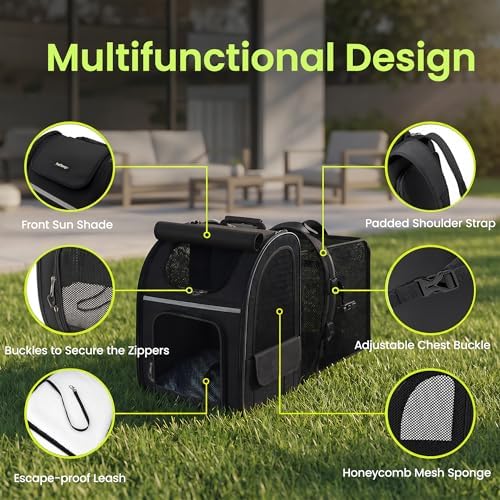 Expandable Cat Backpack Carrier Airline Approved Pet Travel Backpack - Image 6