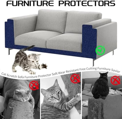 2 Pcs Self-Adhesive Cat Scratch Mat, Cat Scratch Furniture Protector - Image 3
