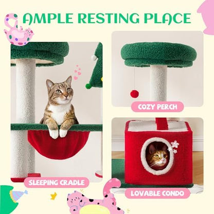 SHA CERLIN 67in Tall Cat Tree/Climbing Tower - Image 3
