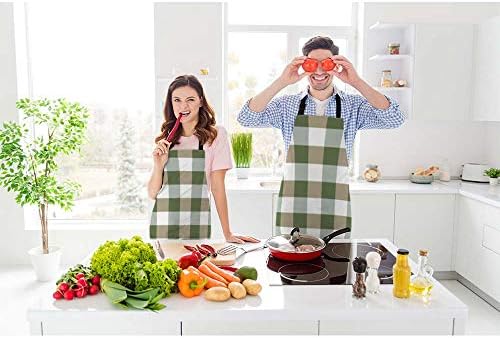 Gingham Plaid Kitchen Apron Bib Apron - Image 2