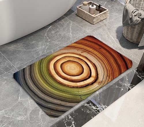 Memory Foam Bath Mat Flannel Non-Slip Floor Carpet 29x17in - Image 4