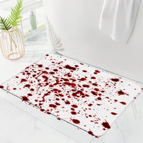 Blood Halloween Bath Mat Horror Red Splash Ghost Bloody Spooky Scary Zombie - Image 3