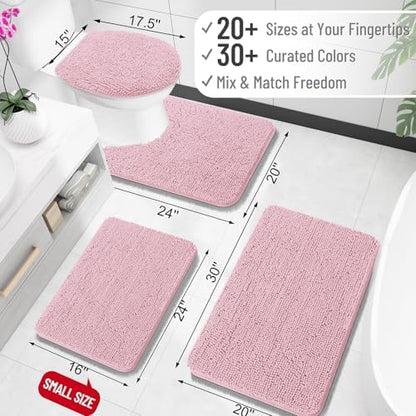 OLANLY Bathroom Rugs 34x21, Extra Soft Absorbent Chenille Bath Rugs - Image 2
