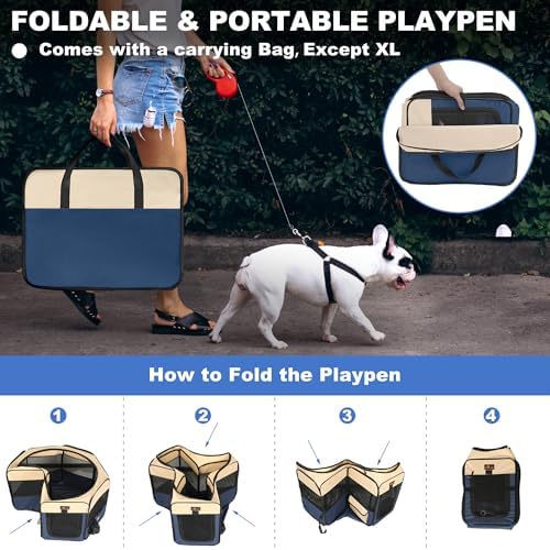 Aivituvin Dog Playpen, Foldable Pet Play Pens - Image 4