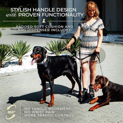 Premium Double Leash for Two Dogs, Medium & Large Breeds - Image 5