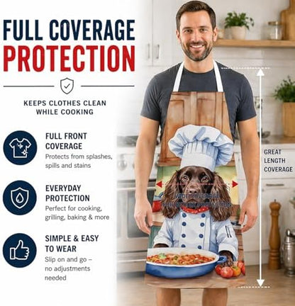Caroline's Treasures Boykin Spaniel The Chef Apron Cooking Kitchen Server - Image 3