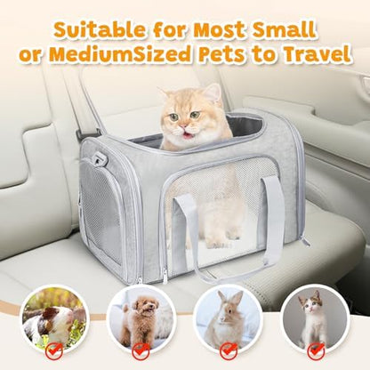 Large Cat Carrier Soft Up to 28 Lbs, Breathable Pet Bag - Image 6
