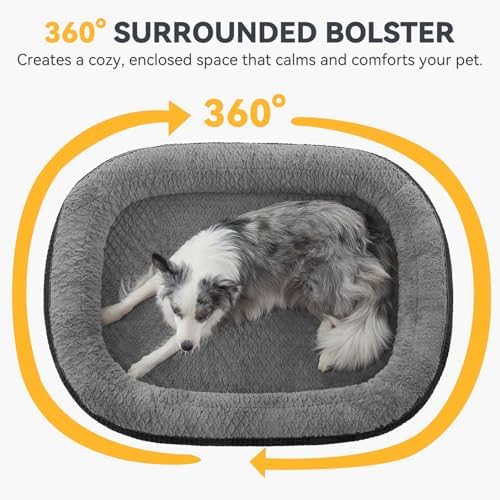 JOEJOY Orthopedic Dog Beds Large Sized Dog, XL Egg-Crate Memory Foam Pet Couch - Image 3