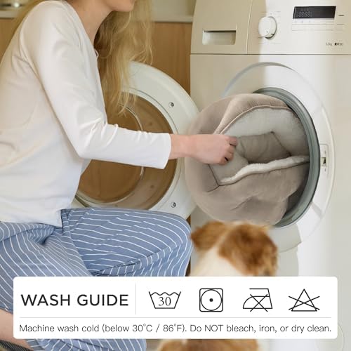 Bedsure Small Dog Bed Washable, Round Cat Beds - Image 5