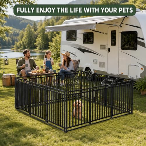 Thickened Outdoor Dog Fence, 8 Panels - Image 6