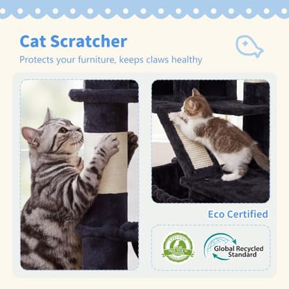 Heybly Cat Tree, 71-Inch-Tall Tower - Image 4